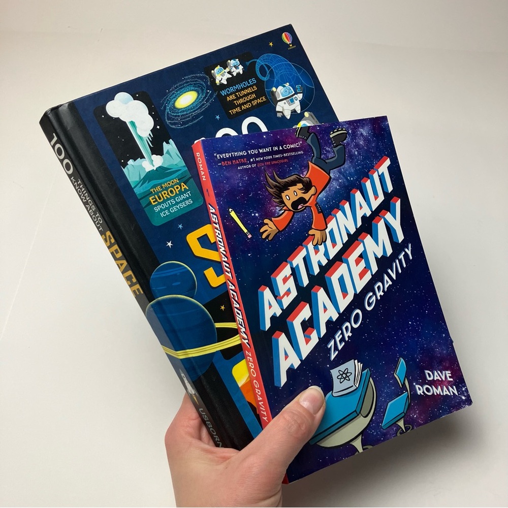 Space Books Graphic Novel Astronaut Academy + Documentary Book Children’s